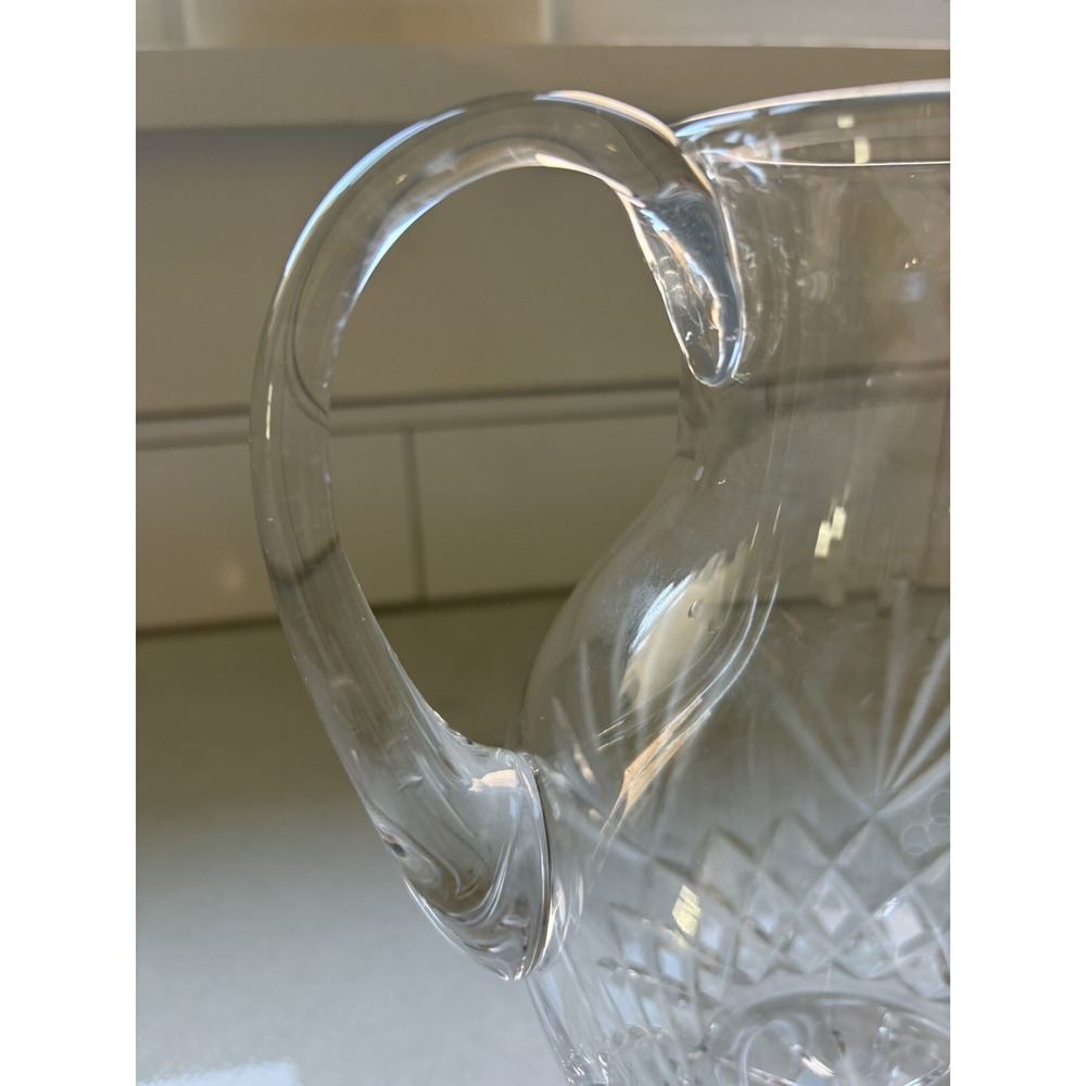 Vintage Godinger 2 Quart Pineapple Jug Pitcher - Diamond & Fan, Brilliant Cut - Picture 3 of 6